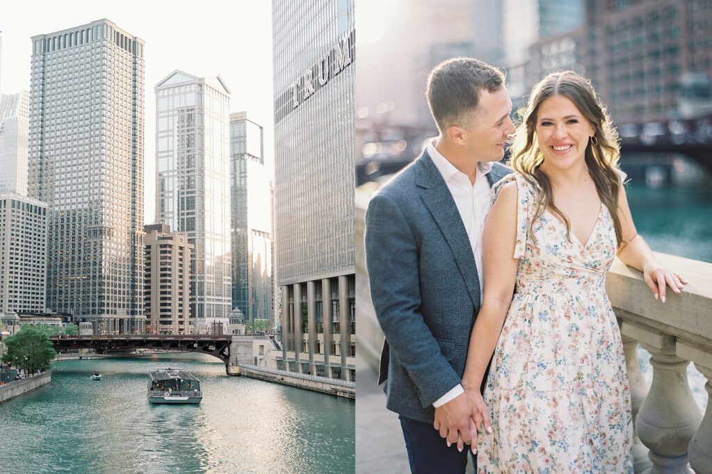Wrigley building engagement session